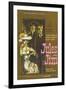 Jules and Jim, German Movie Poster, 1961-null-Framed Premium Giclee Print