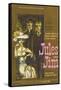 Jules and Jim, German Movie Poster, 1961-null-Framed Stretched Canvas