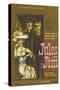 Jules and Jim, German Movie Poster, 1961-null-Stretched Canvas