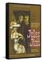 Jules and Jim, German Movie Poster, 1961-null-Framed Stretched Canvas