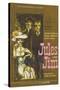 Jules and Jim, German Movie Poster, 1961-null-Stretched Canvas