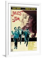 Jules and Jim, Italian Movie Poster, 1961-null-Framed Art Print