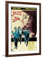 Jules and Jim, Italian Movie Poster, 1961-null-Framed Art Print