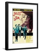 Jules and Jim, Italian Movie Poster, 1961-null-Framed Art Print