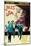 Jules and Jim, Italian Movie Poster, 1961-null-Mounted Art Print