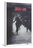 Jules and Jim, Spanish Movie Poster, 1961-null-Framed Art Print