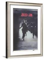 Jules and Jim, Spanish Movie Poster, 1961-null-Framed Art Print