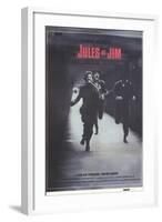 Jules and Jim, Spanish Movie Poster, 1961-null-Framed Art Print