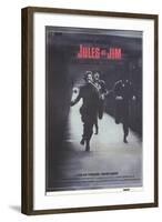 Jules and Jim, Spanish Movie Poster, 1961-null-Framed Art Print