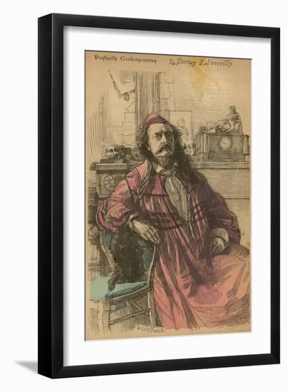 Jules Barbey D'Aurevilly French Writer-null-Framed Art Print