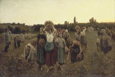 Calling in the Gleaners (Le Rappel Des Glaneuses), 1859-Jules Breton-Giclee Print