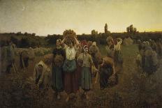 Calling in the Gleaners (Le Rappel Des Glaneuses), 1859-Jules Breton-Giclee Print