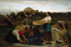 Calling in the Gleaners (Le Rappel Des Glaneuses), 1859-Jules Breton-Giclee Print