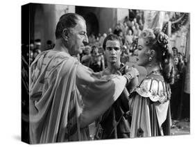 Jules Cesar JULIUS CAESAR by Joseph Mankiewicz with Louis Calhern, Marlon Brando and Greer Garson, -null-Stretched Canvas