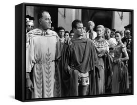 Jules Cesar JULIUS CAESAR by Joseph Mankiewicz with Louis Calhern, Marlon Brando, Greer Garson and -null-Framed Stretched Canvas