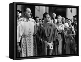 Jules Cesar JULIUS CAESAR by Joseph Mankiewicz with Louis Calhern, Marlon Brando, Greer Garson and -null-Framed Stretched Canvas