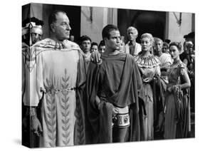 Jules Cesar JULIUS CAESAR by Joseph Mankiewicz with Louis Calhern, Marlon Brando, Greer Garson and -null-Stretched Canvas