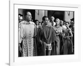 Jules Cesar JULIUS CAESAR by Joseph Mankiewicz with Louis Calhern, Marlon Brando, Greer Garson and -null-Framed Photo