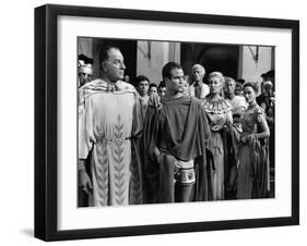 Jules Cesar JULIUS CAESAR by Joseph Mankiewicz with Louis Calhern, Marlon Brando, Greer Garson and -null-Framed Photo