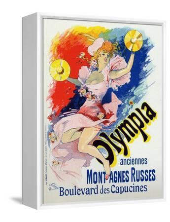Art. Entertainment. Olympia, Music Hall in Paris. Poster by Jules