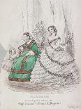 Two Women Wearing the Latest Fashions in an Outdoor Setting, 1860-Jules David-Giclee Print