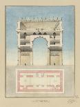 Manuscript and Graphic Description of the Arc De Triomphe-Jules-Denis Thierry-Giclee Print