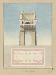 Manuscript and Graphic Description of the Arc De Triomphe.-Jules-Denis Thierry-Framed Stretched Canvas