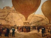 The Minister Gambetta on the Hot-Air Balloon October 7, 1870-Jules Didier-Framed Giclee Print