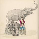 Circus Elephants and Their Trainer-Jules Garnier-Art Print