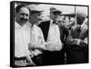 Jules Goux, Barney Oldfield and Henry Ford, Indianapolis, 1921-null-Framed Stretched Canvas