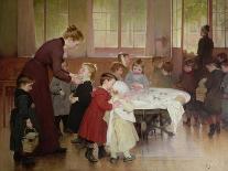 Leaving the Class, 1888-Jules Jean Geoffroy-Framed Giclee Print