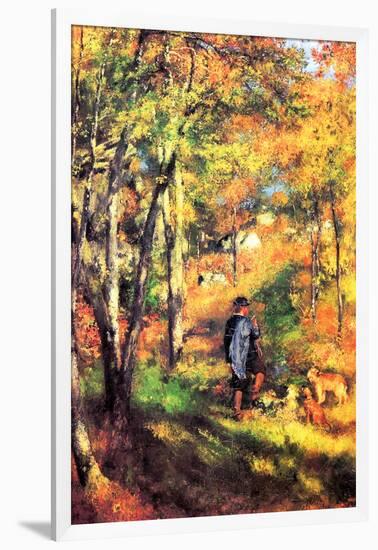 Jules Le Coeur and His Dogs-Pierre-Auguste Renoir-Framed Art Print