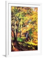 Jules Le Coeur and His Dogs-Pierre-Auguste Renoir-Framed Art Print