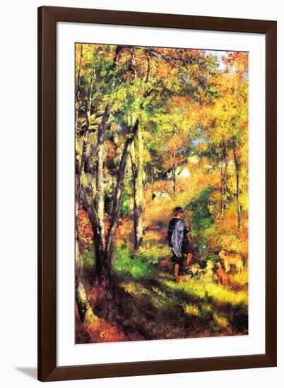 Jules Le Coeur and His Dogs-Pierre-Auguste Renoir-Framed Art Print