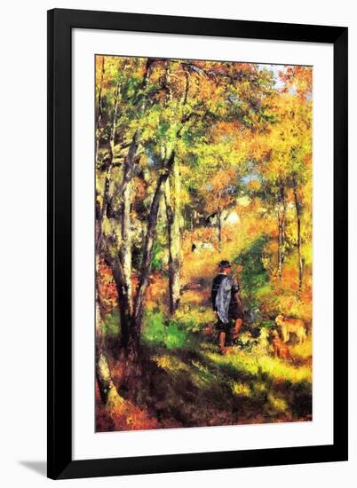 Jules Le Coeur and His Dogs-Pierre-Auguste Renoir-Framed Art Print