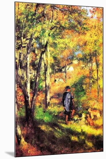 Jules Le Coeur and His Dogs-Pierre-Auguste Renoir-Mounted Art Print