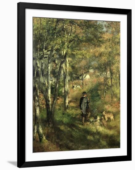 Jules Le Coeur in the Forest of Fontainebleau, 1866-Pierre-Auguste Renoir-Framed Giclee Print