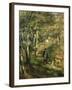 Jules Le Coeur in the Forest of Fontainebleau, 1866-Pierre-Auguste Renoir-Framed Giclee Print