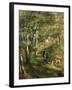 Jules Le Coeur in the Forest of Fontainebleau, 1866-Pierre-Auguste Renoir-Framed Giclee Print