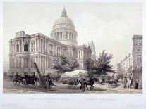 View Ofthe Bank of England, City of London, 1854-Jules Louis Arnout-Giclee Print