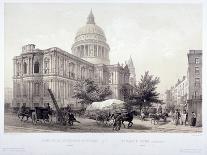 Mansion House (Exterior), London, 1854-Jules Louis Arnout-Framed Stretched Canvas