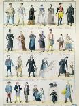 Costume Designs For an Adaptation of Les Miserables by Victor Hugo-Jules Marre-Mounted Giclee Print