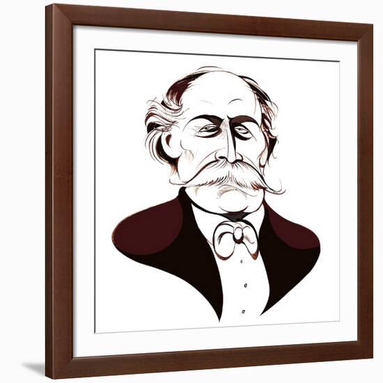 Jules Massenet - caricature-Neale Osborne-Framed Giclee Print