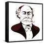 Jules Massenet - caricature-Neale Osborne-Framed Stretched Canvas