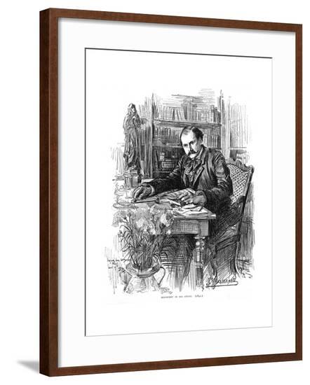 Jules Massenet in Study--Framed Giclee Print
