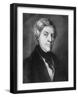 Jules Michelet, French Historian, Mid-19th Century-Toullion-Framed Giclee Print