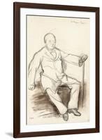 Jules Perrot, Study for the Dancer Perrot, Sitting, C.1880-Edgar Degas-Framed Giclee Print