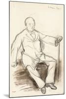 Jules Perrot, Study for the Dancer Perrot, Sitting, C.1880-Edgar Degas-Mounted Giclee Print