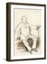 Jules Perrot, Study for the Dancer Perrot, Sitting, C.1880-Edgar Degas-Framed Giclee Print