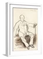 Jules Perrot, Study for the Dancer Perrot, Sitting, C.1880-Edgar Degas-Framed Giclee Print